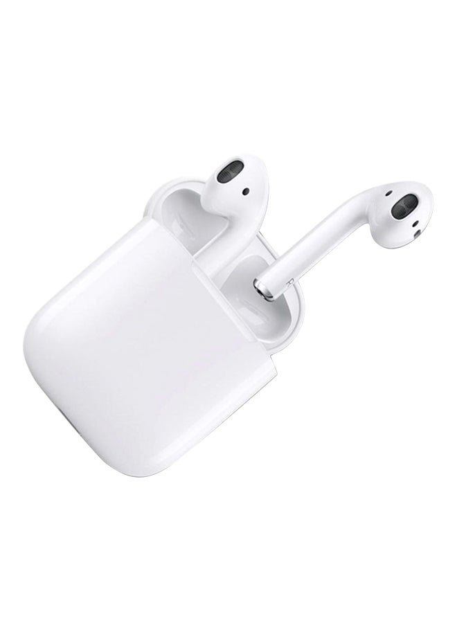 Bluetooth In-Ear Earphones With Mic And Charging Box White