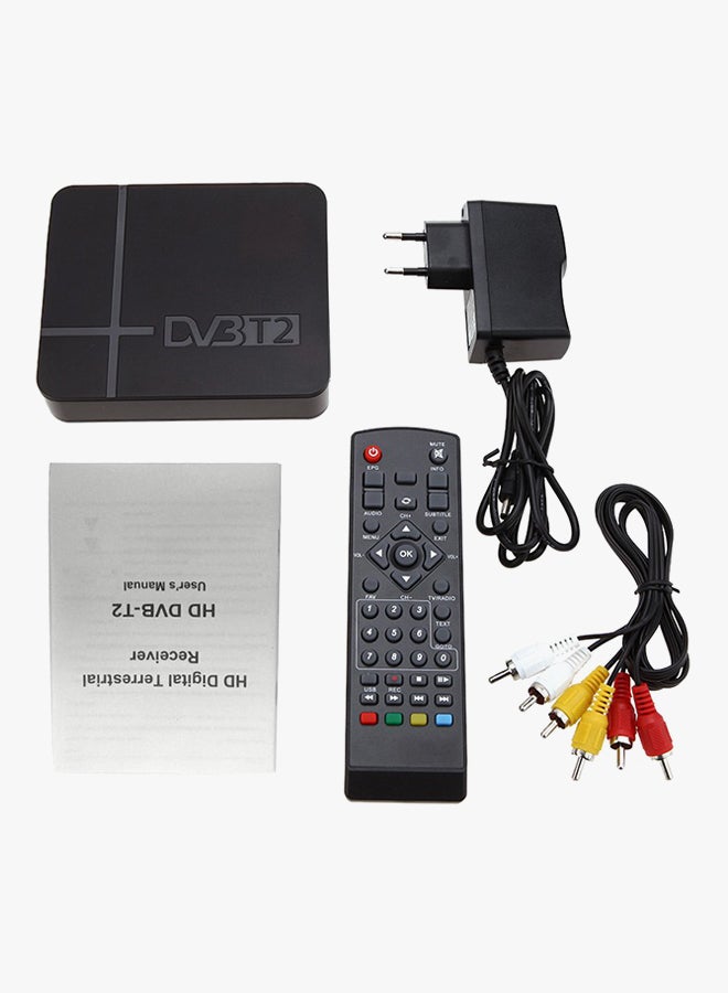Generic - Mini HD DVB-T2 Digital Terrestrial Receiver Box T82 Black - Image 1