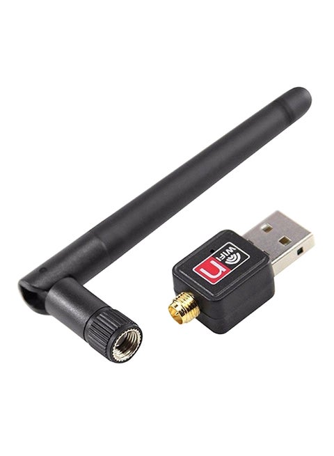 محول واي فاي لاسلكي هوائي بمنفذ USB T98 أسود