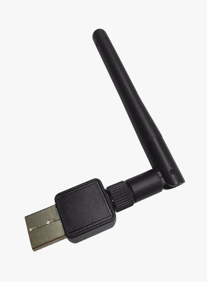 ماركة غير محددة - محول واي فاي لاسلكي هوائي بمنفذ USB T98 أسود - Image 1