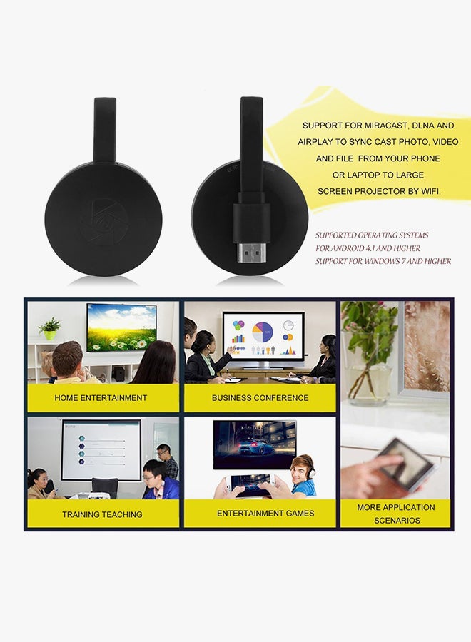 دونجل لاسلكي للتلفزيون بمنفذ HDMI أسود - Image 5