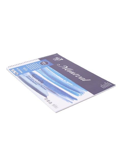 12 Sheets A3 Water Color Pad White