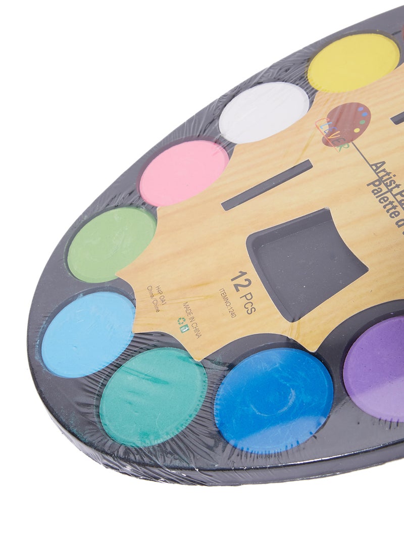 Alisun Artist Palette With Water Colors Set Multicolour - Image 2