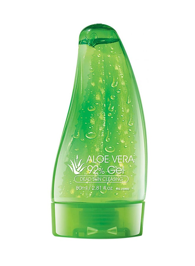 Aloe Vera 92% Gel Dead Skin Cleansing Green 80ml