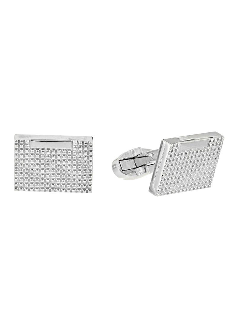 Stainless Steel Cufflinks PMS047W Silver - v1535549192/N16718637A_1