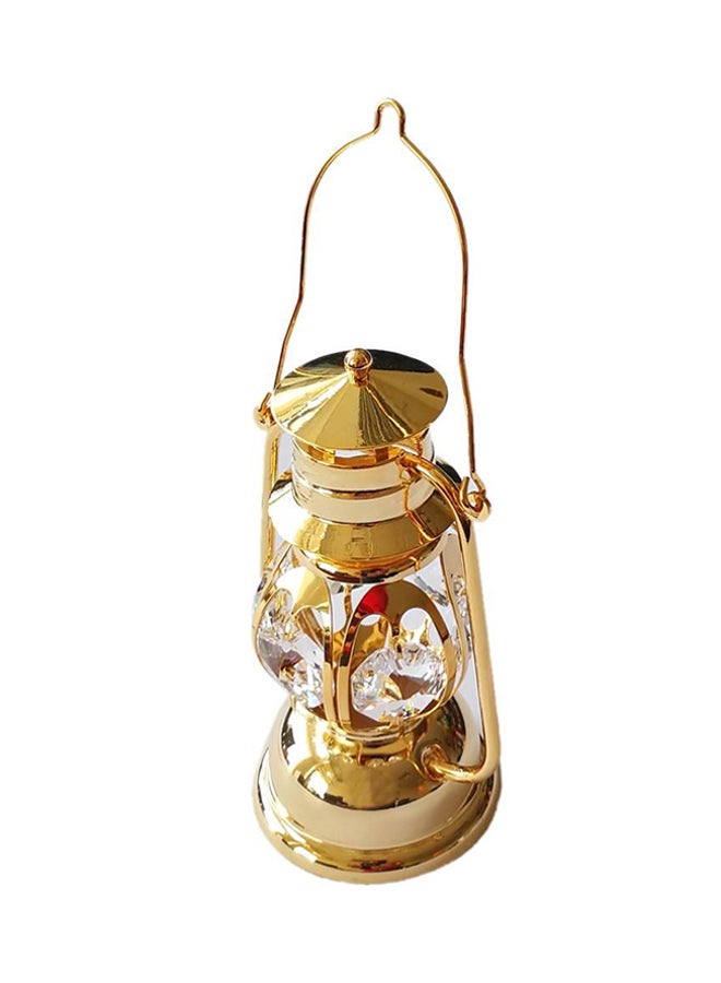 crystal temptations 24K Gold Plated Spectra Crystal Lantern Showpiece Gold 3.3inch - Image 2
