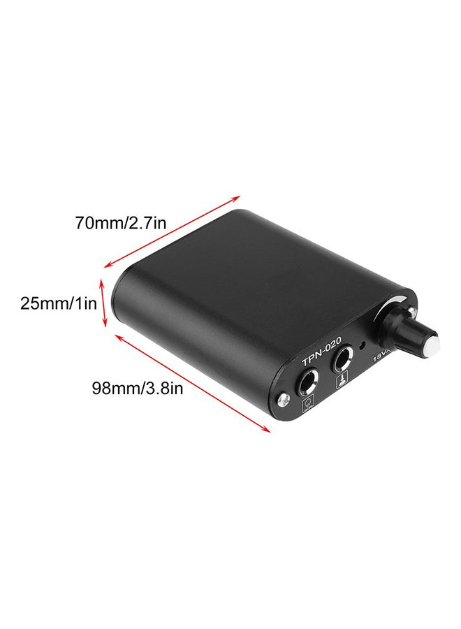 مصدر إمداد طاقة لمسدس رسم التاتو الدوار أسود/أحمر - Image 3