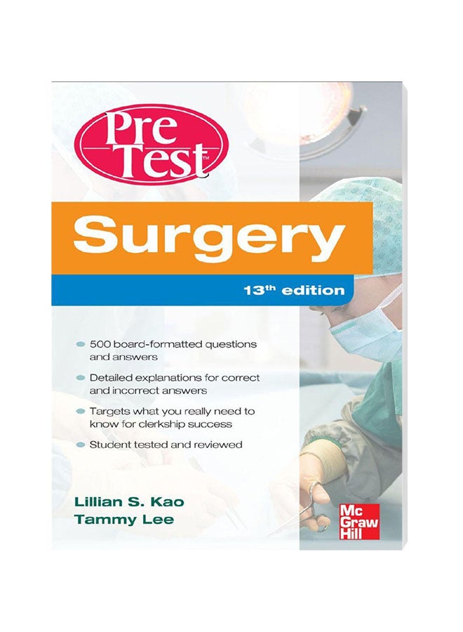 Surgery PreTest Self-Assessment And Review Hardcover English by Lillian S. Kao - 2012 