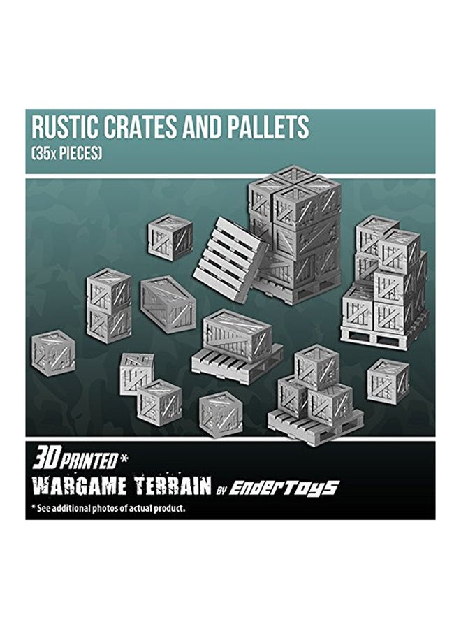 EnderToys 35-Piece Crates And Pallets Miniature Set - Image 1