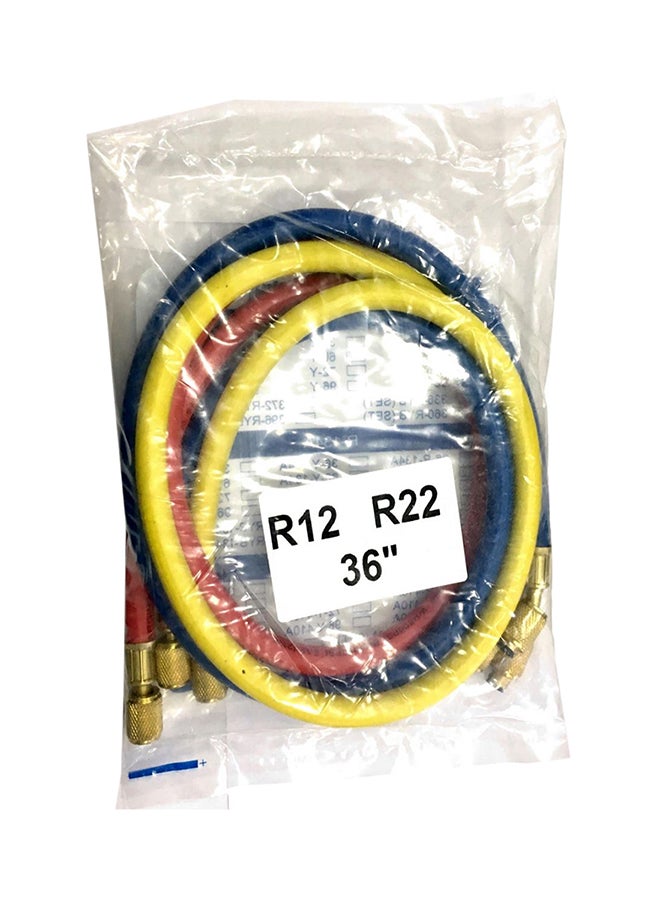 Manifold Charging Hose Yellow/Blue/Red 3feet - Image 2