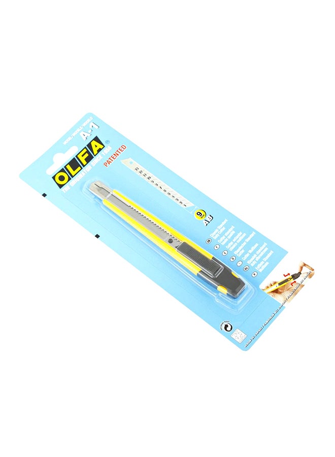 OLFA A-1 Patented Cutter Yellow/Silver/Black 9mm  - Image 2