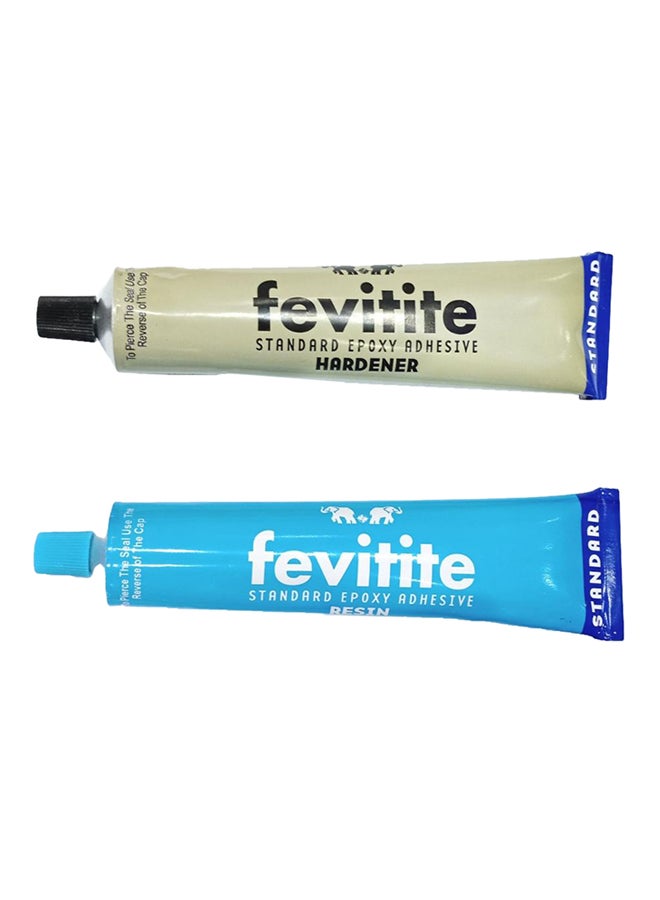 Fevitite - 2-Piece Standard Epoxy Adhesive Set Blue/Black 180grams - Image 1
