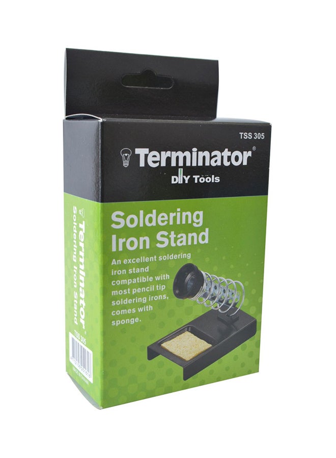 Terminator - Heavy Duty Soldering Iron Stand With Sponge Black - Image 1