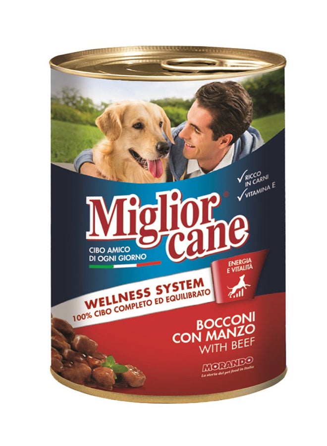Cane Chunks Beef Wet Food 405grams