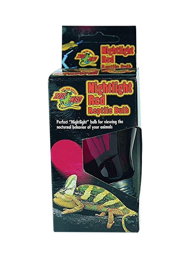 Zoo Med Nightlight Reptile Bulb Red/Silver - Image 2