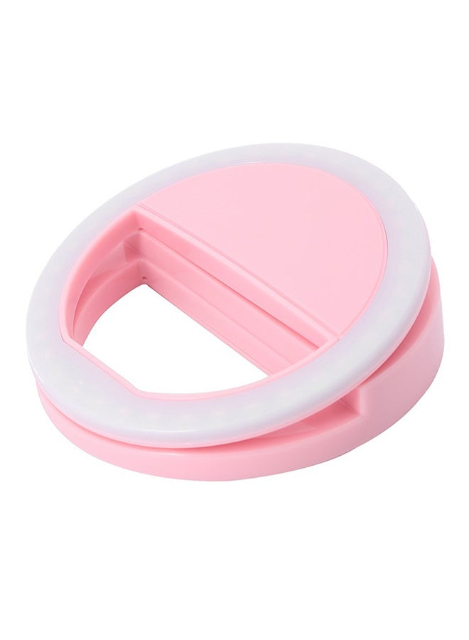 Generic LED Ring Flash Light Pink/White  - Image 1