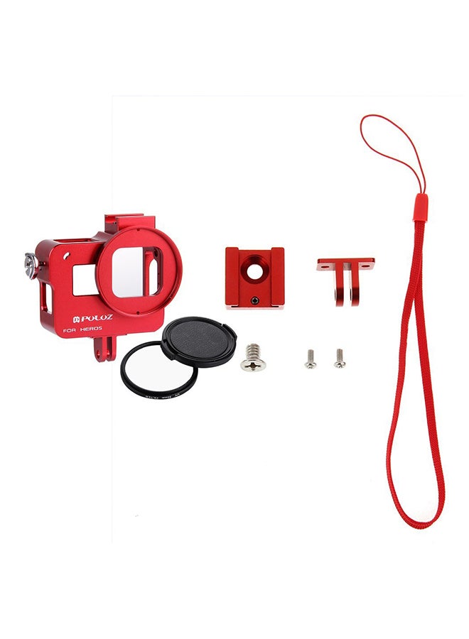 Generic PU183 Protective Case For GoPro Hero 5 Red  - Image 1