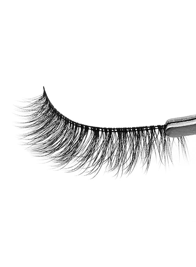 Generic 3-Pair 3D Mink Hair False Eyelashes X24 Set Black - Image 2