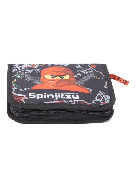 Pencil Case With Content Black/Red