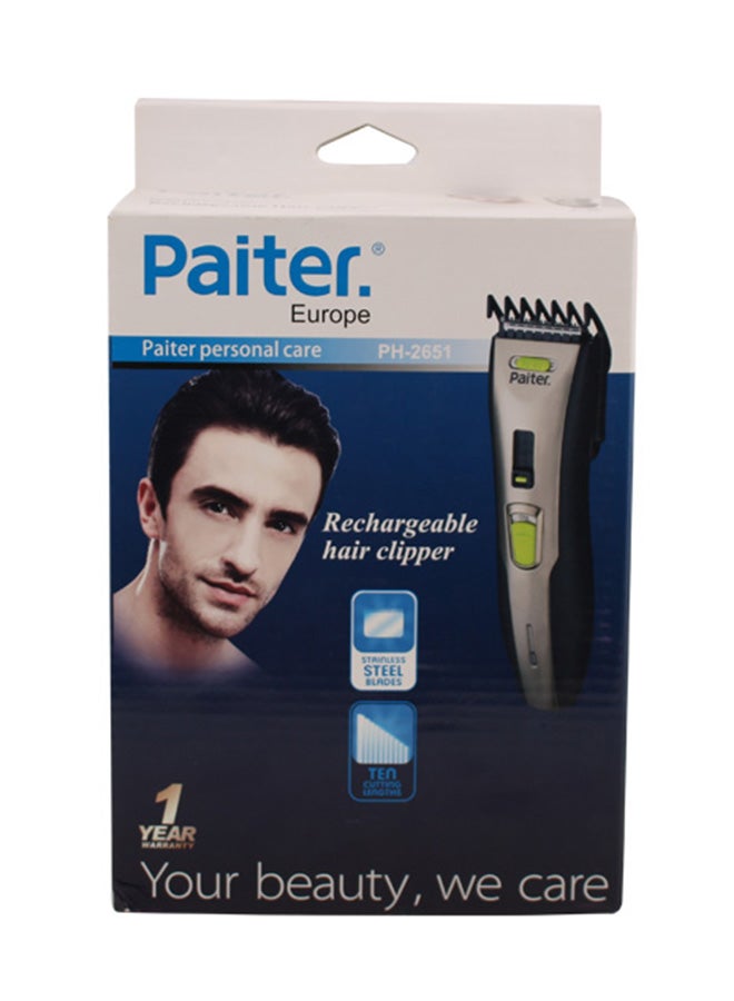 Paiter Electric Rechargeable Hair Clipper Black/Brown - Image 3