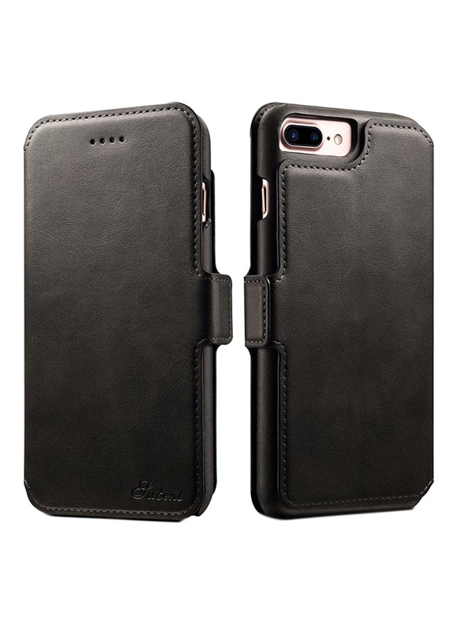 Suteni Detachable Flip Leather Case Cover For Apple iPhone 7 Plus/8 Plus Black - Image 1