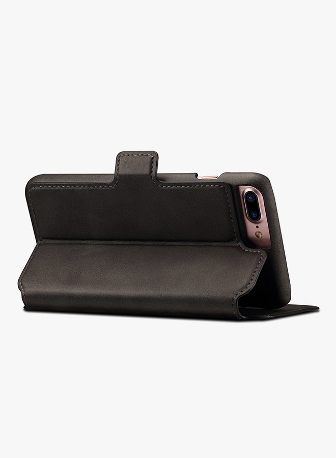 Suteni Detachable Flip Leather Case Cover For Apple iPhone 7 Plus/8 Plus Black - Image 2