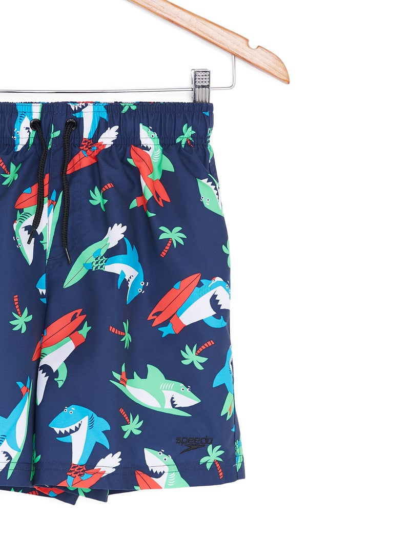 سبيدو شورت سباحة مطبوع عليه Shark Surfer  - Image 5