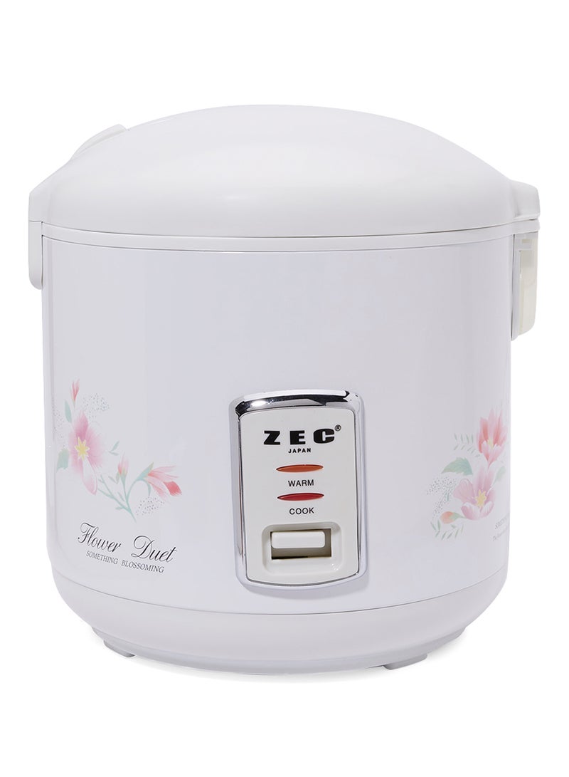 ZEC Electric Rice Cooker 2.2L 2.2 L ZRC-3022 White/Pink/Yellow - Image 1