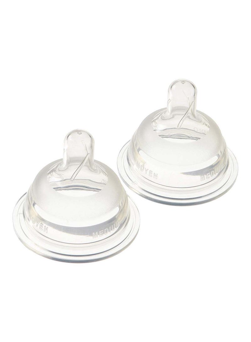 playtex 2 Piece Natura Latch Silicone Nipple, 0 - 3M+, 93900327 - Image 1