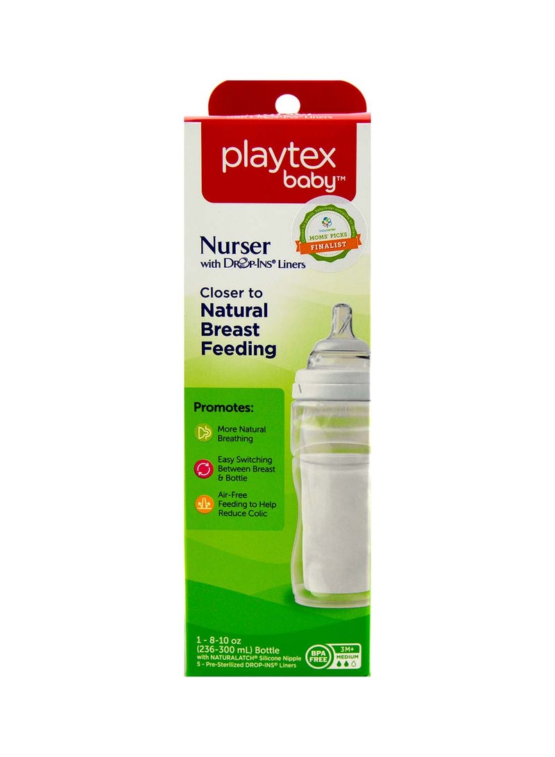 playtex - Nurser With Drop-Ins Liner Feeding Bottle (3m+) - Image 1