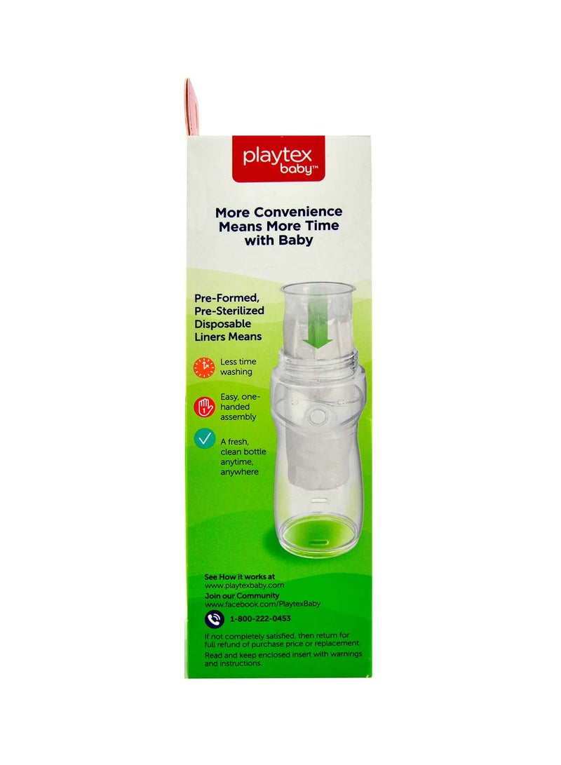 playtex - Nurser With Drop-Ins Liner Feeding Bottle (3m+) - Image 1