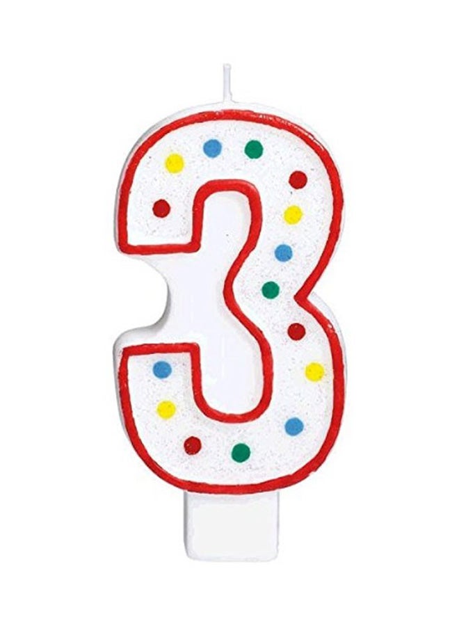 أمسكان شمعة بشكل رقم 3 5بوصة