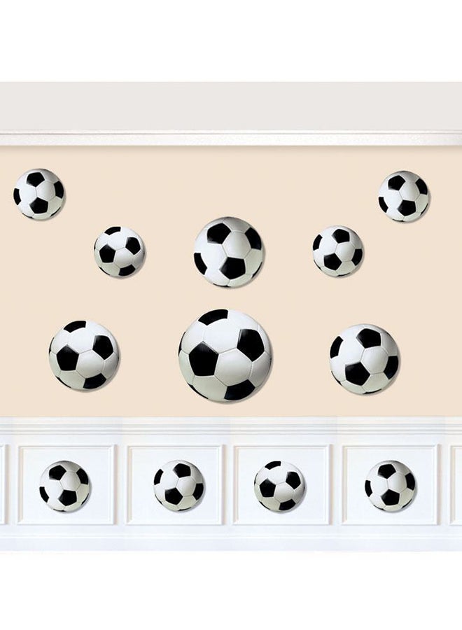 Amscan 12-Piece Soccer Cut-out Set - Image 2