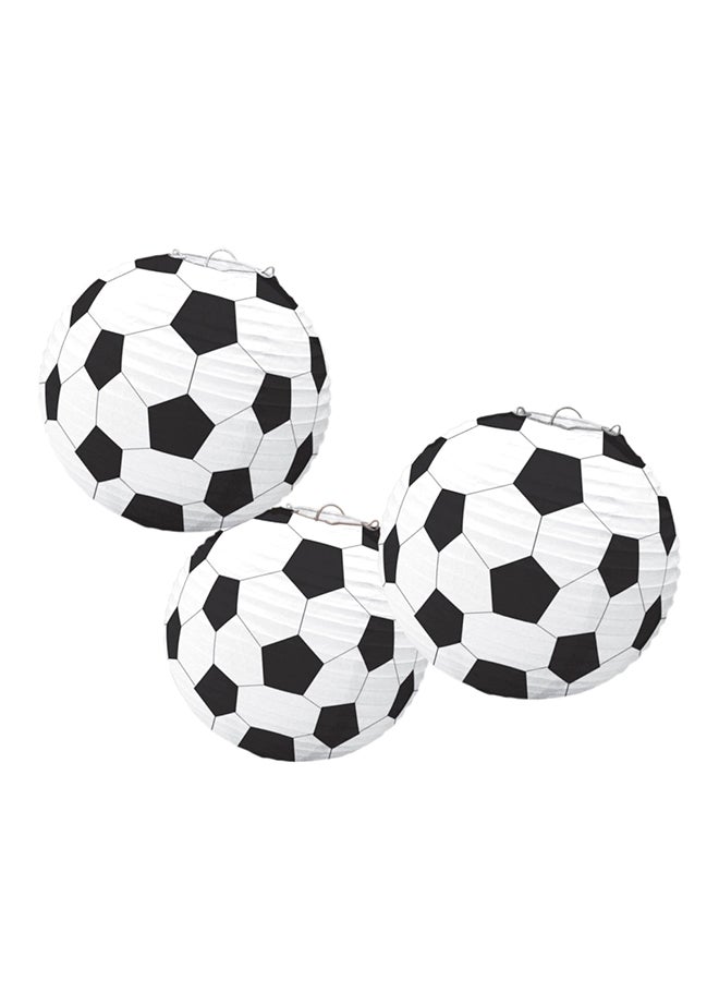 Amscan 3-Piece Soccer Lanterns Decorations Party Supplies