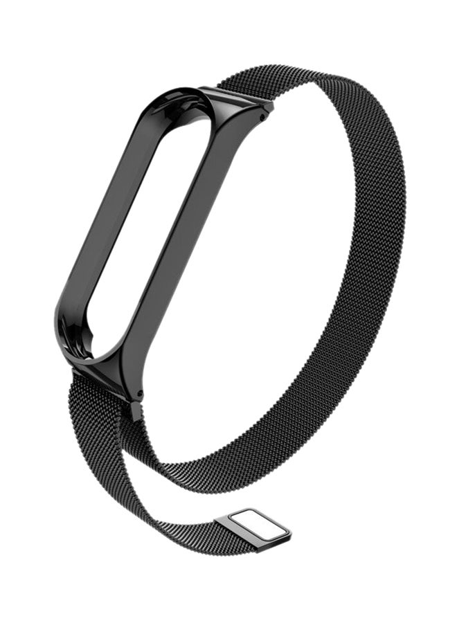 Replacement Metal Strap For Xiaomi Mi Band 3 Black  - Image 1