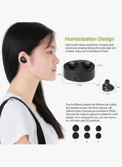 docooler In Ear Wireless Bluetooth Headset Black  - Image 3