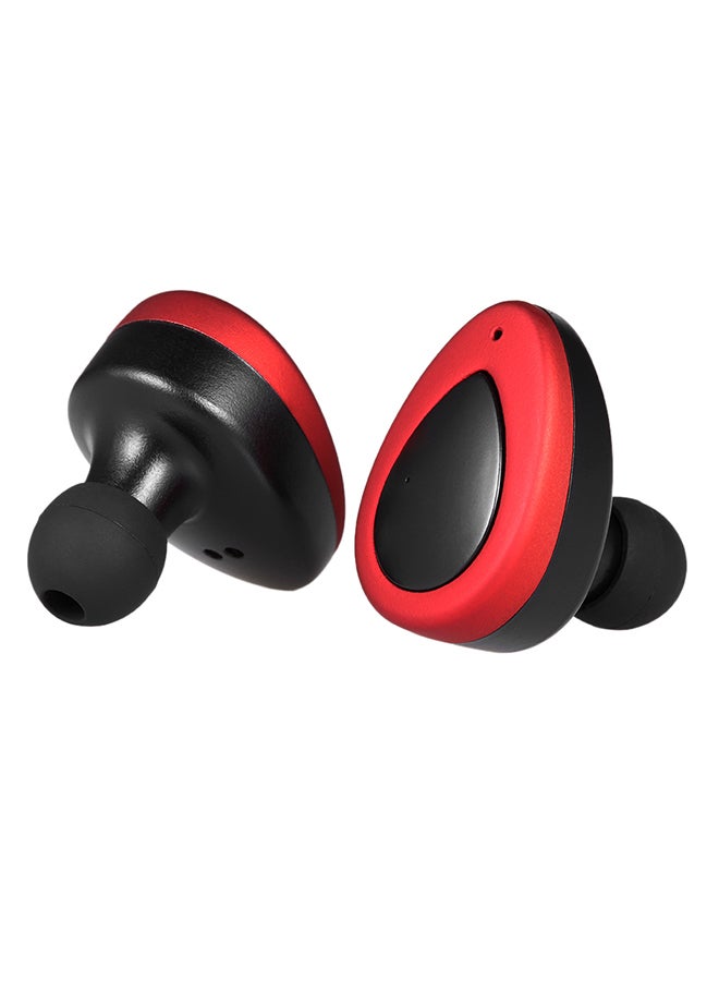 دوكولر سماعة رأس بلوتوث لاسلكية مع ميكروفون وباور بانك للطوارئ بقدرة 450 مللي أمبير في الساعة أحمر وأسود - Image 1