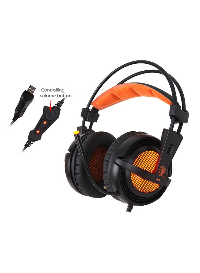 Sades Usb Gaming Wired Headphone With Mic And Led  - Image 1