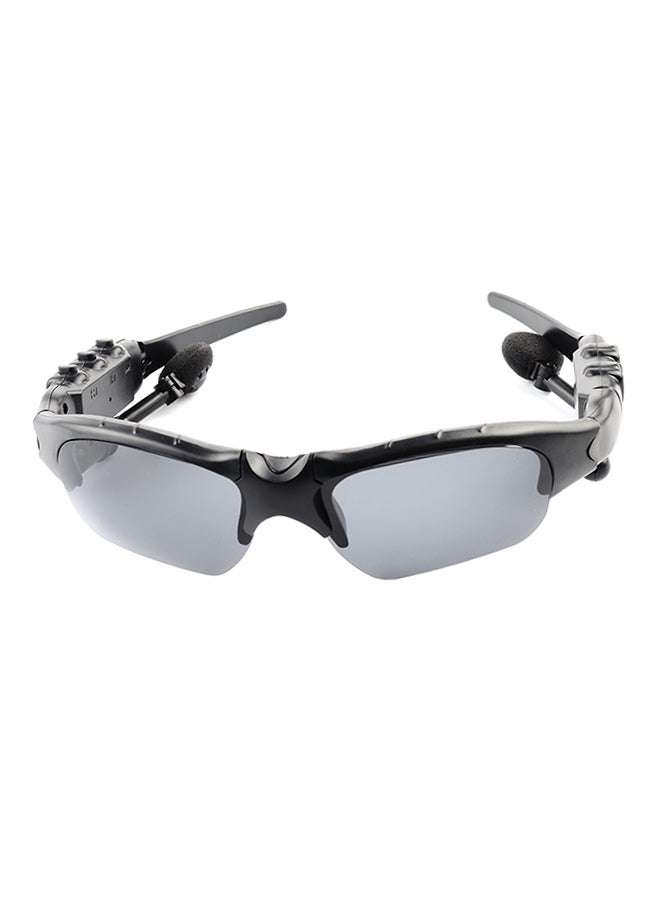 docooler Wireless Rotatable Sports Sunglasses With Inbuilt Earphone Black  - Image 1