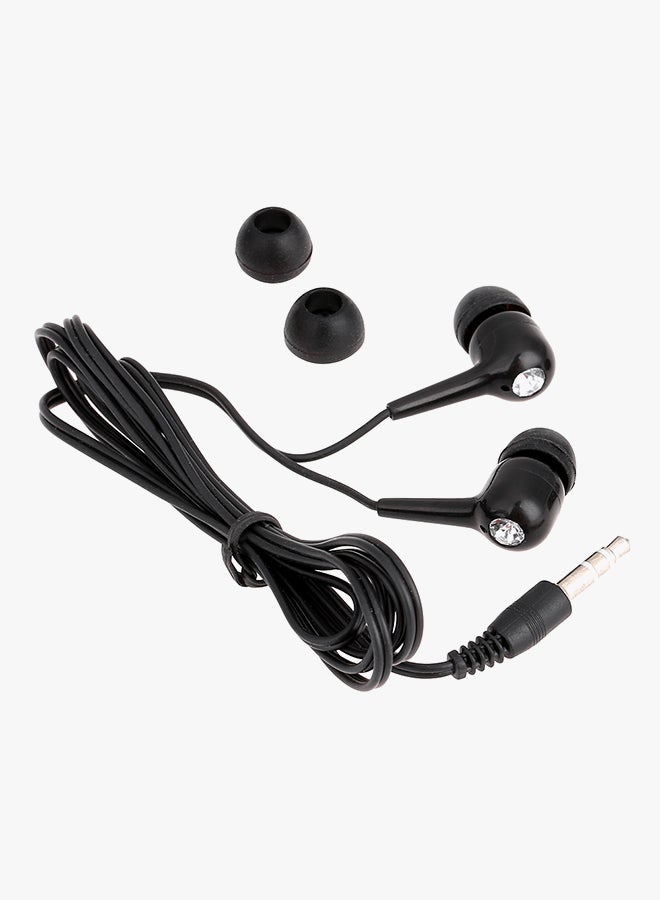 docooler In Ear Earphone Headset With Mic Black - Image 3
