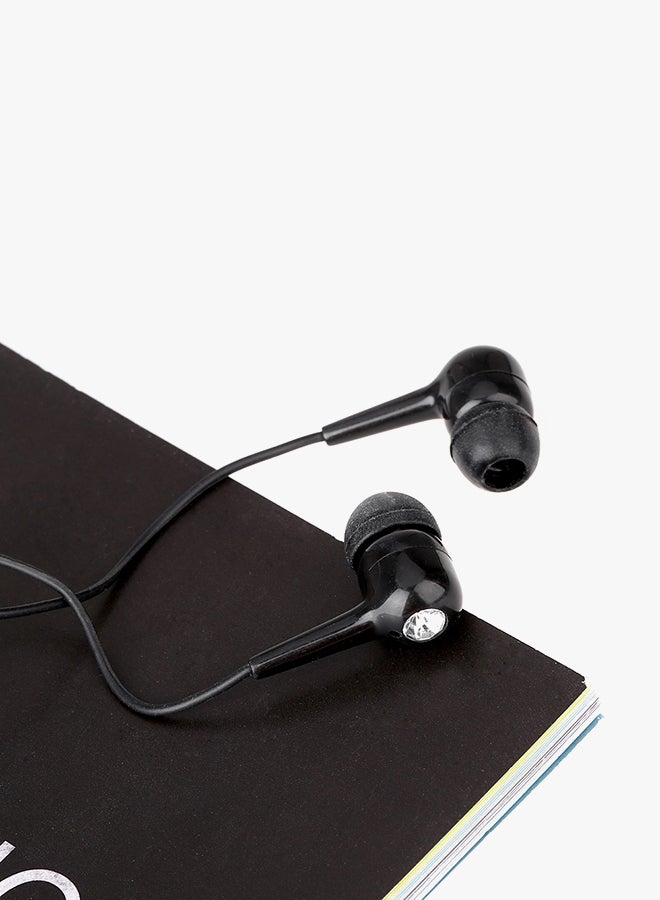 docooler In Ear Earphone Headset With Mic Black - Image 4