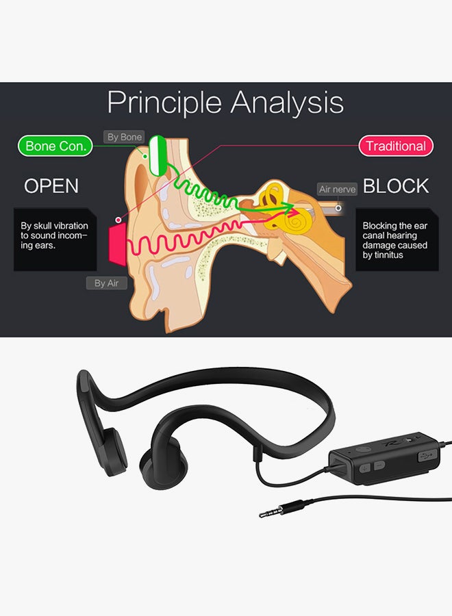 TWS - 3.5 Mm Wired Earphone Black - Image 1
