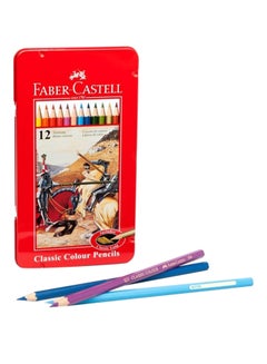 FABER-CASTELL 12-Piece Classic Colour Pencil Set Multicolour 