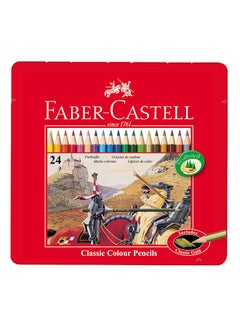 FABER-CASTELL 24-Piece Classic Colour Pencil Set Multicolour 