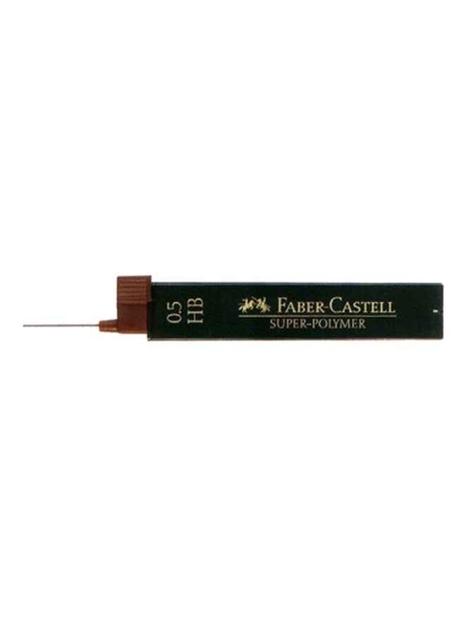 FABER-CASTELL - 12-Piece Super-Polymer Mechanical Pencil Lead Set Grey - Image 1