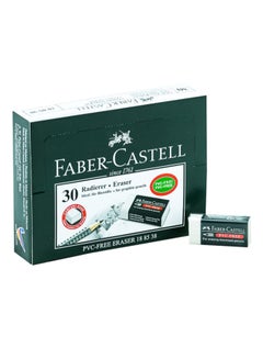 30-Piece PVC Free Eraser Set White