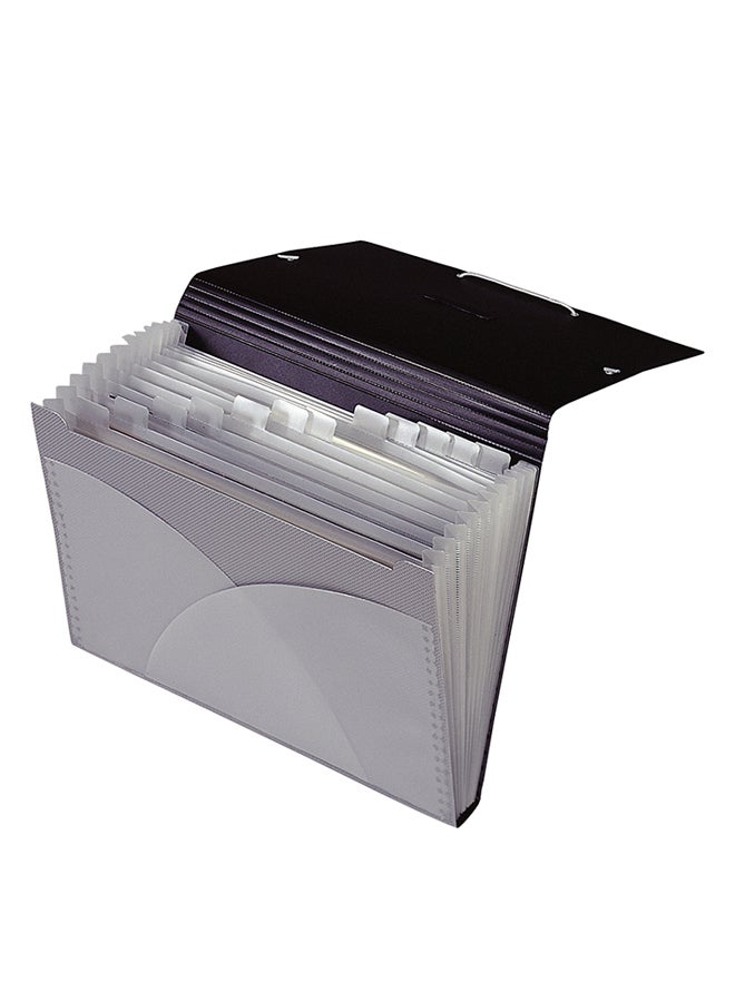 Style Plus A4 Expanding File Grey/Black