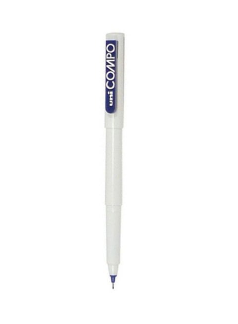 Compo Ball Pen 0.3mm White/Blue