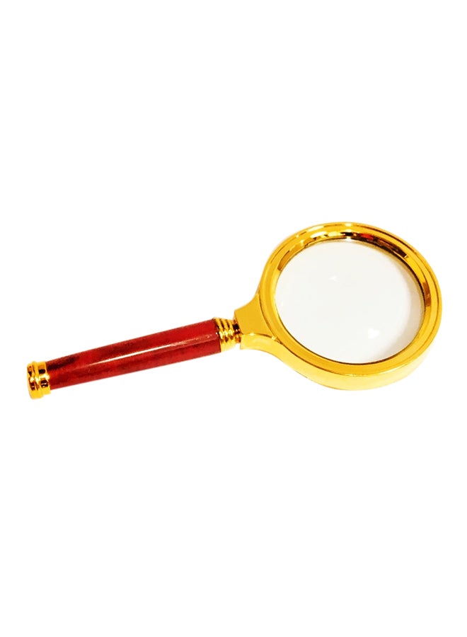 Long Handle Magnifying Glass Gold/Brown