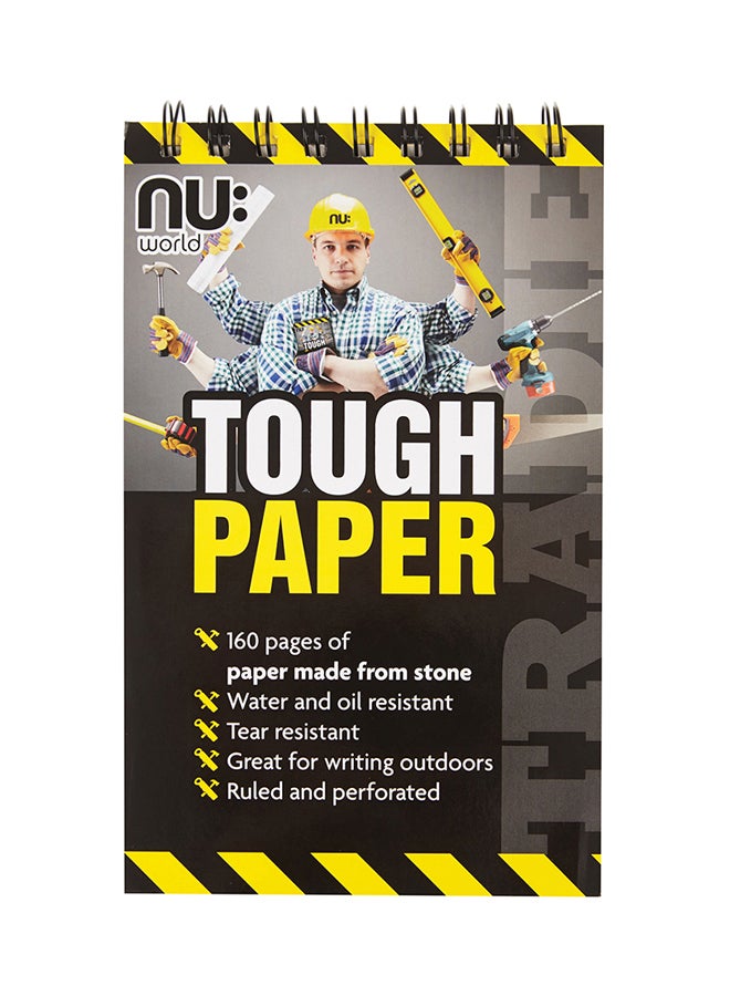 nu A7 Stone Waterproof Notebook Black/Yellow - Image 1